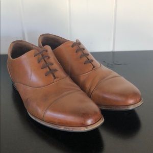 Wolf and Shepherd Brown Cap Toe Shoes